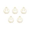 Dije Carita Feliz Esmaltado Zamak (Blanco, Rosa, Amarillo, Salmón, Rojo, Celeste, Verde, Negro) - 1.5cm